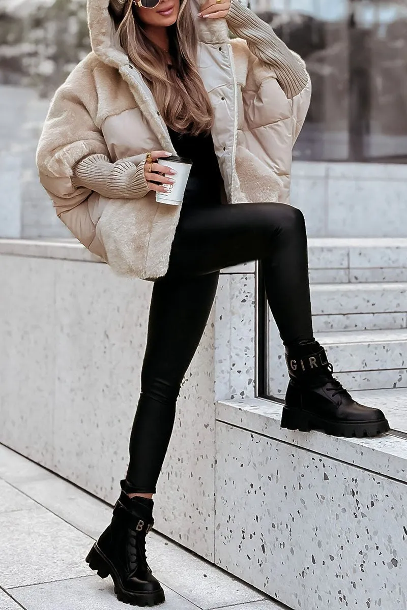 Homixa women's hooded bomber jacket from the Layla Edit, featuring a stylish silhouette and comfortable fit.