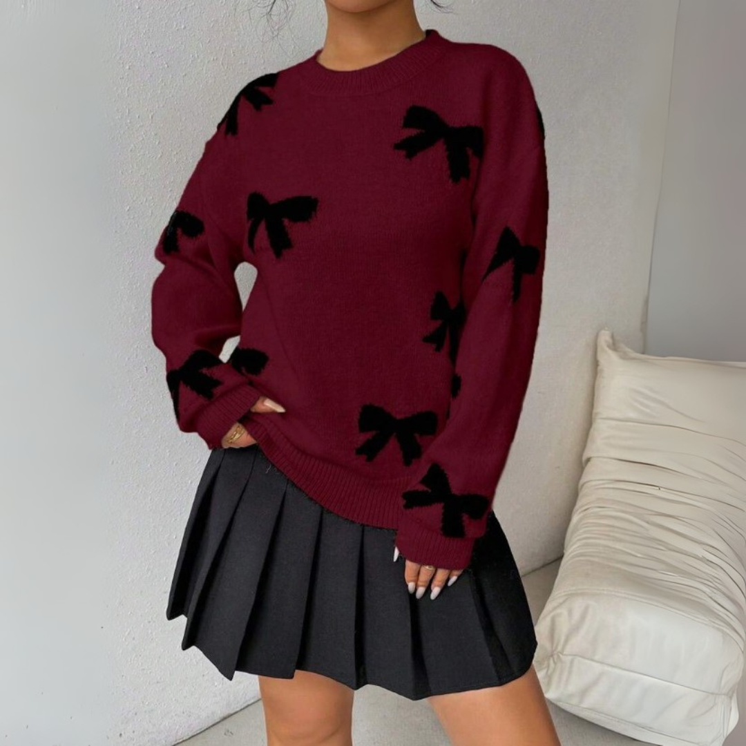 Homixa women's sweater from the Everyday Layer Jasper Edit, soft knit sweater with a cozy fit and classic design.