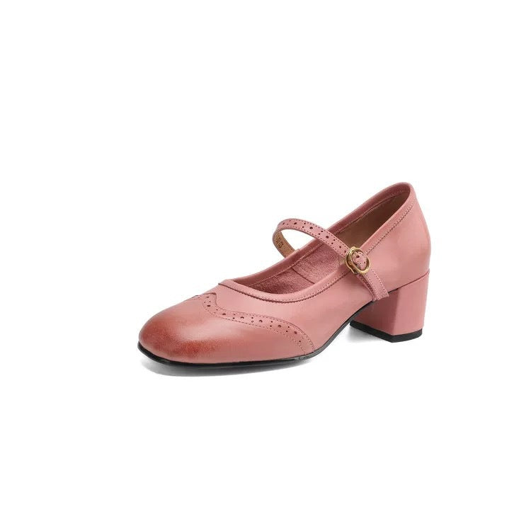 Homixa Mary Jane shoes for women with buckle detail, stylish and comfortable footwear featuring classic design and elegant finish.