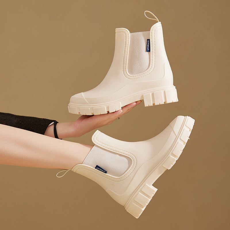 Homixa women's ankle boots with sleek design, showcasing smooth leather upper and low heel for everyday stylish footwear.