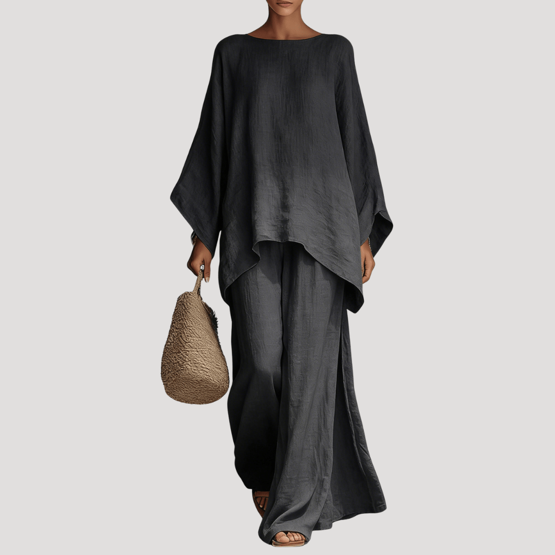 Luna | Women's Batwing Top & Wide-Leg Pant Set - product image 4