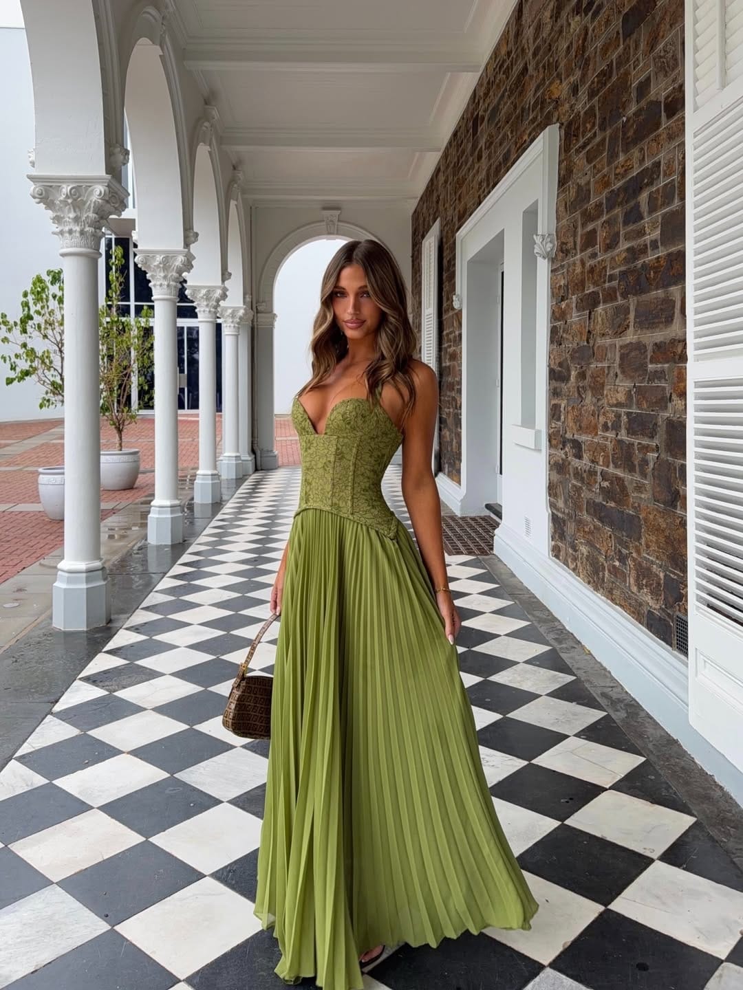 Valentina | Women's Fitted-Bodice Spaghetti-Strap Maxi Dress - product image 4