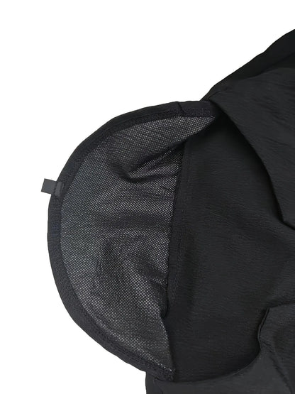 Homixa men's solid color V-neck long sleeve Henley shirt, close-up view showcasing the fabric and neckline detail.