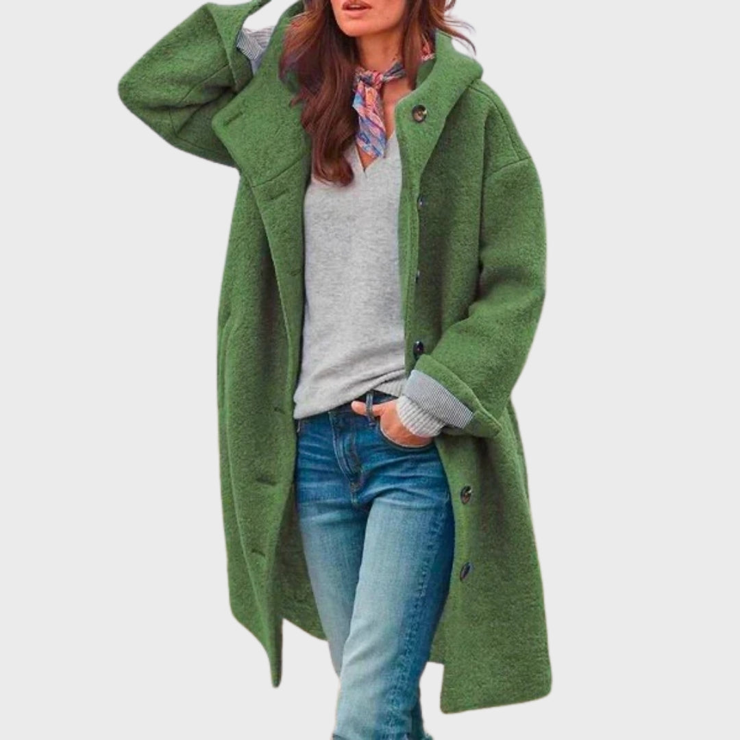 Homixa women's trench coat from the Layering Style Remy Edit, stylish and classic outerwear with a tailored fit.