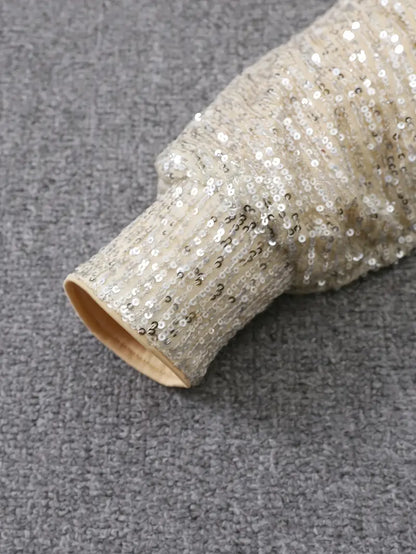 Emily Carter women's sequin cocktail dress featuring a stylish, fitted design with shimmering sequin embellishments.
