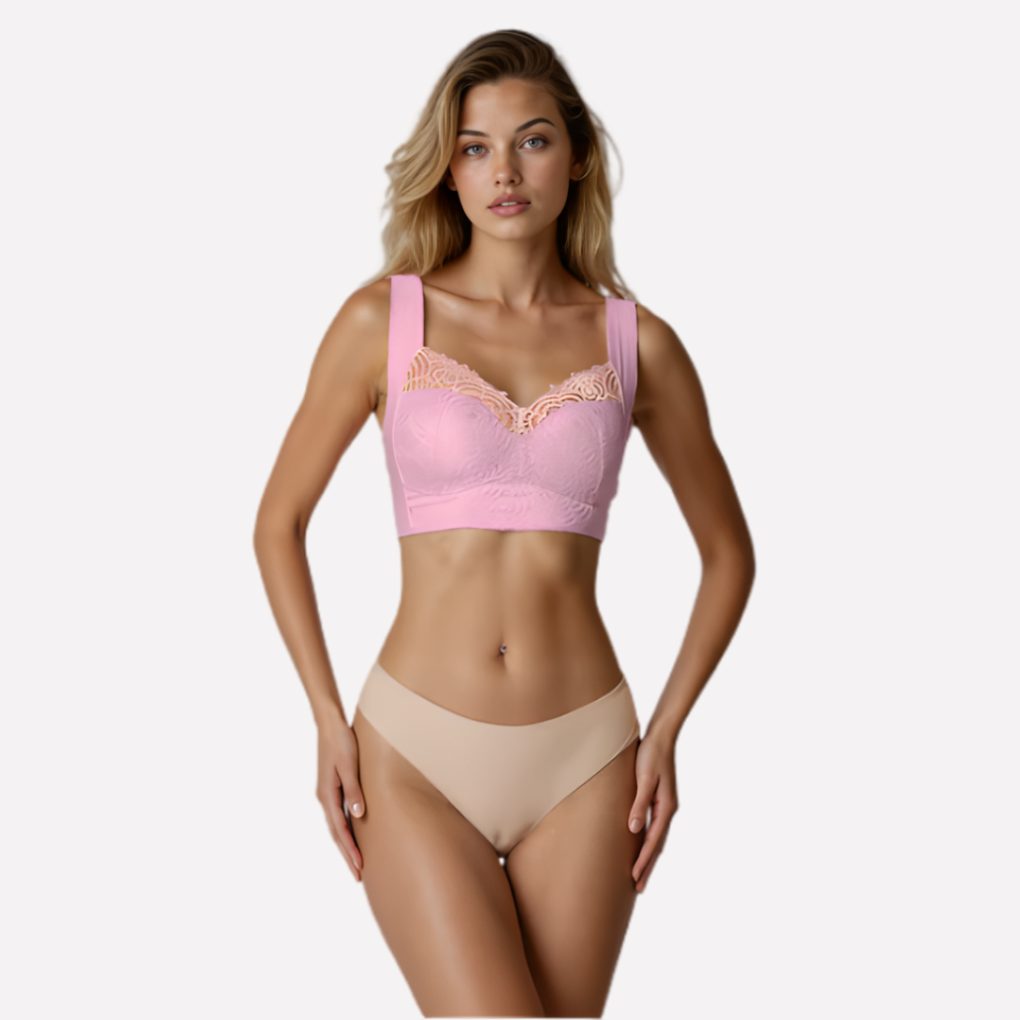 Mysa London wire-free push-up bra with supportive design, soft fabric, and smooth cups for comfortable everyday wear.