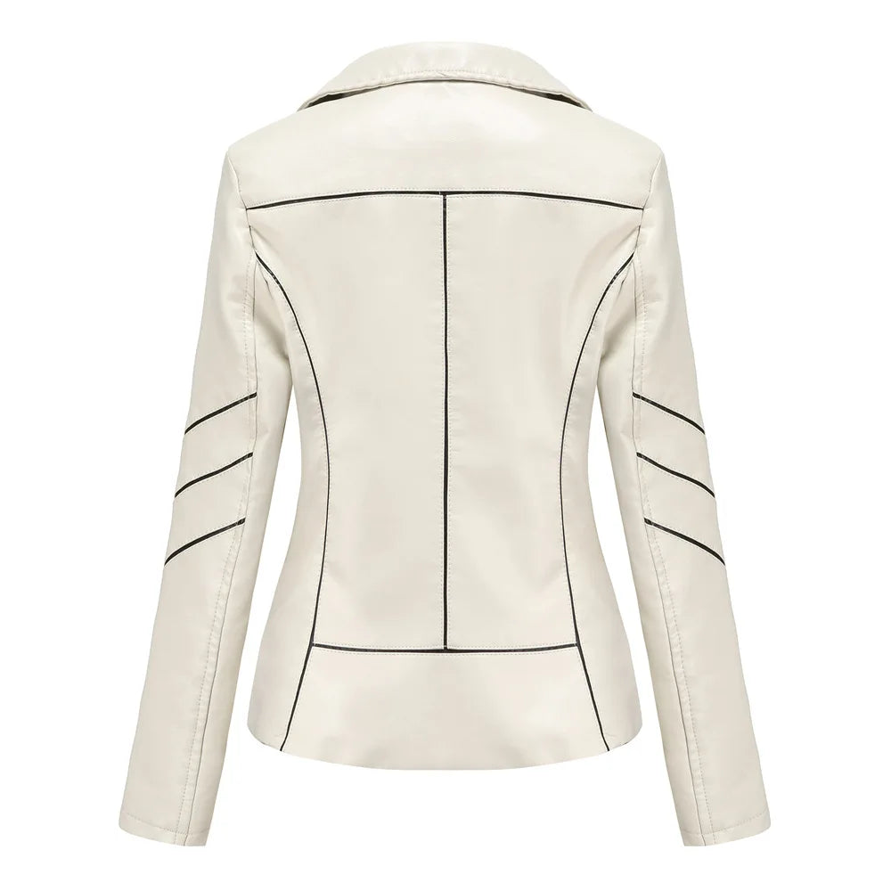 Black Panther leather jacket by Jack Hafford, featuring a sleek design with detailed stitching and a classic collar.
