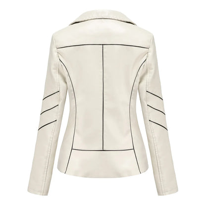 Black Panther leather jacket by Jack Hafford, featuring a sleek design with detailed stitching and a classic collar.
