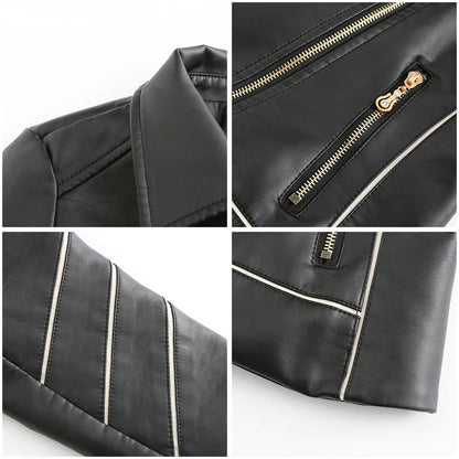 Jack Hafford Panther leather jacket with classic design, featuring smooth black leather and stylish collar detail.
