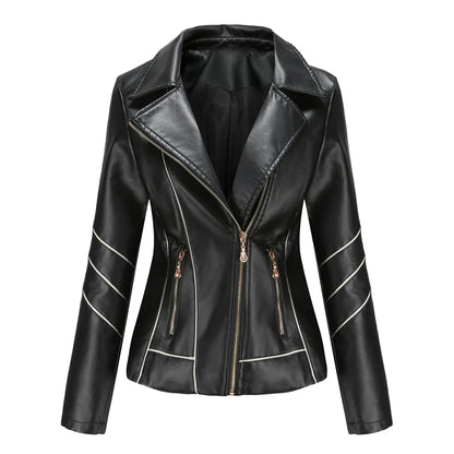 Black Panther leather jacket by Jack Hafford, featuring sleek design and detailed stitching, displayed on a hanger.
