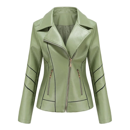 Jack Hafford Panther leather jacket with classic design, featuring smooth black leather and detailed stitching.