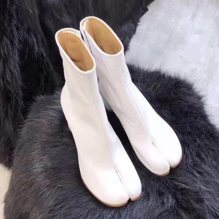 Homixa women's ankle boots from the Maya Edit, stylish everyday footwear with leather uppers and low block heels.