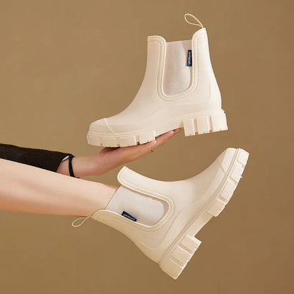 Homixa women's ankle boots with low heel, stylish leather design, perfect for everyday wear and casual outfits.
