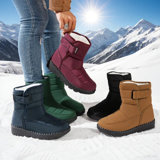 Homixa Sylvie women's insulated snow boots with warm lining, designed for cold weather and snowy conditions.