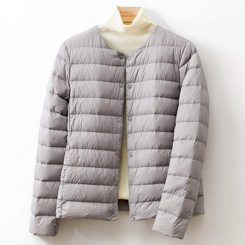Jack Hafford Helga Down Puff Jacket in black, showcasing the quilted design and cozy winter insulation.
