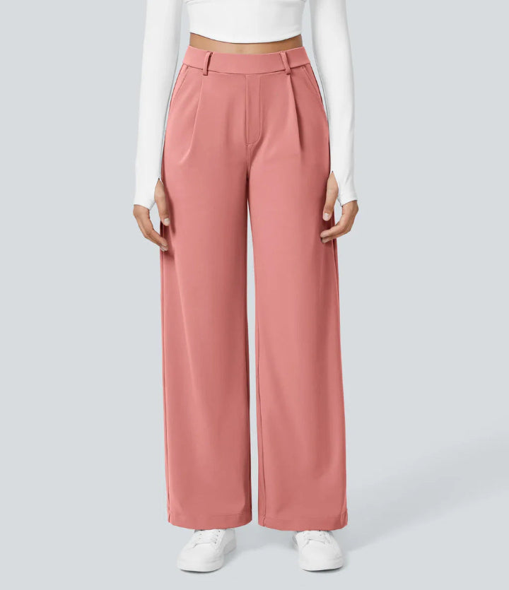 Homixa wide leg pants for women, stylish and comfortable, featuring a loose wide-leg cut and modern design.