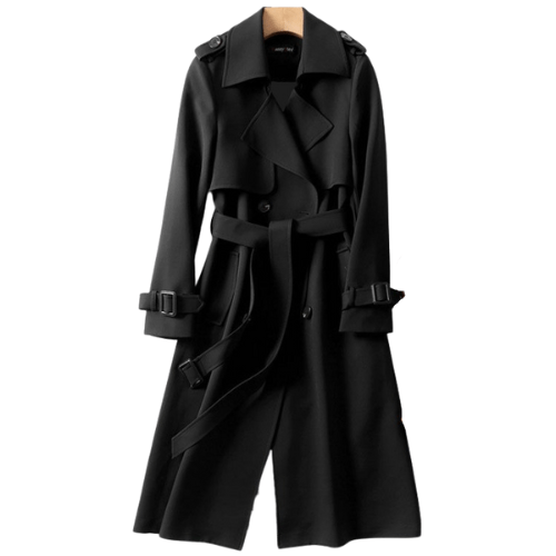 Beckmiller vintage women's trendy trench coat with timeless edge and modern style, shown in a classic beige color.