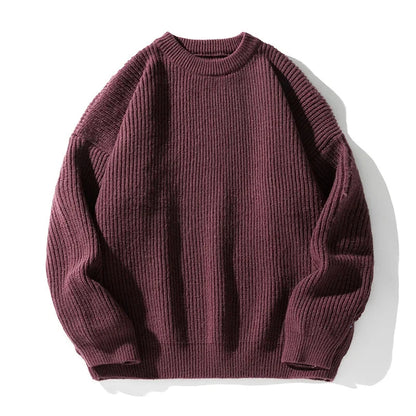 Jack Hafford Oslo Rib Sweater in cozy knit with ribbed texture, shown in a close-up of the soft fabric and stylish design.