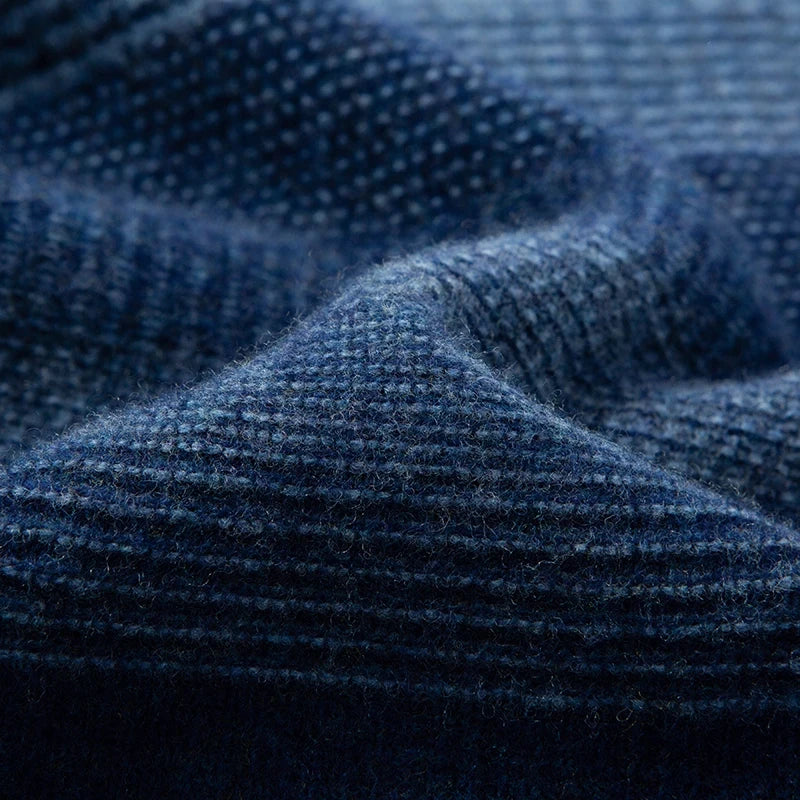Jack Hafford Highland Wool Sweater displayed in a cozy, textured knit with a classic crew neck design.