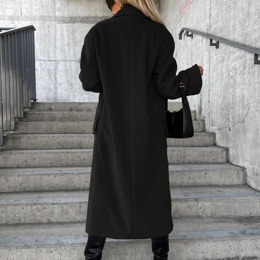 Women's trench coat by Homixa featuring classic design, beige color, and tailored fit for layered fall or spring outfits.