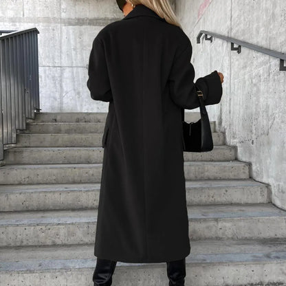 Homixa Yasmin women's lightweight double-breasted trench coat with belted waist, stylish outdoor outerwear in neutral fabric.