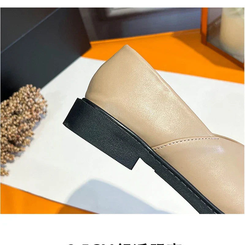 Homixa women's Mary Jane shoes with low heel and block heel, classic and comfortable slip-on footwear for everyday style