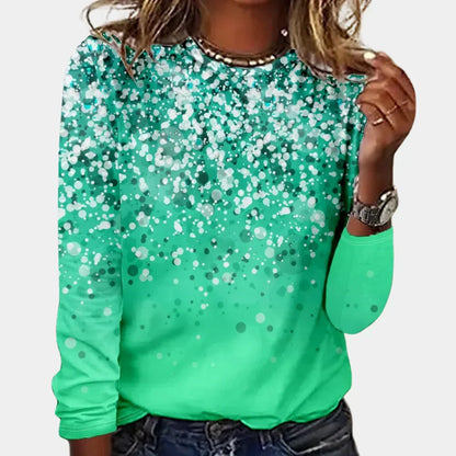 Beckmiller stylish snowflake sweater for women, featuring a cozy design with long sleeves and winter-themed pattern.