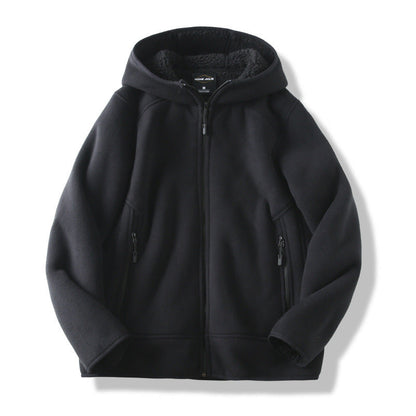 Black Jack Hafford Creston Fleece Hoodie with front pocket and adjustable drawstrings, casual and comfortable for everyday wear.