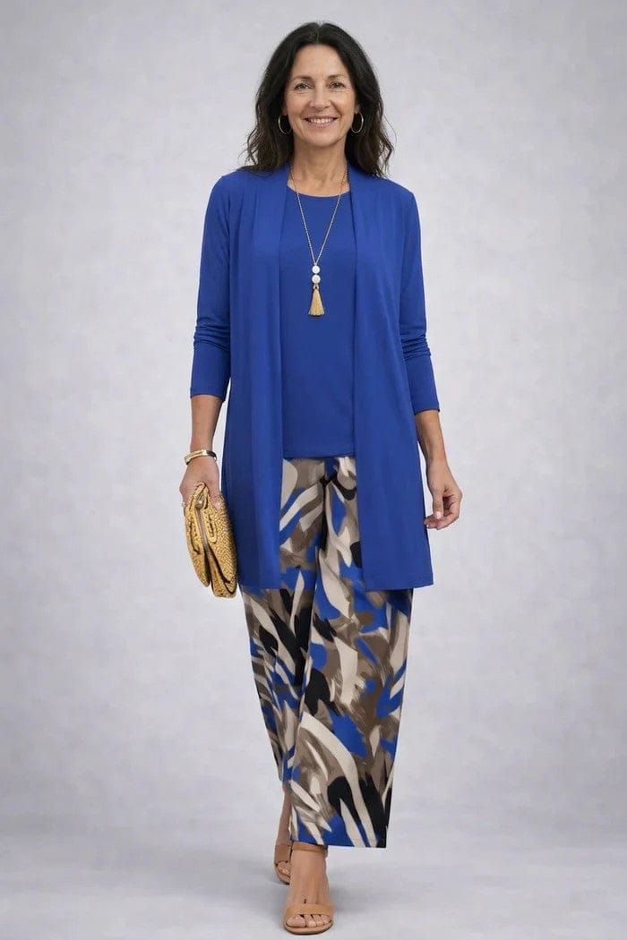 Breezy | Women's Long-Cardigan 3-Piece Wide-Leg Pant Set - product image 3