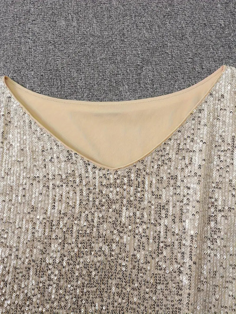 Emily Carter women's sequin cocktail dress with a fitted silhouette and stylish neckline, perfect for evening events.