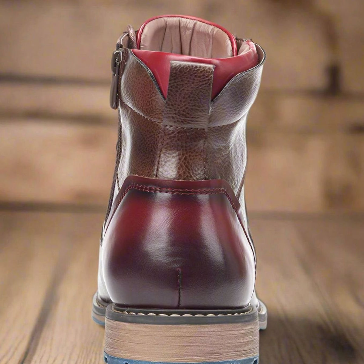 Homixa men's dress boots with lace-up closure and faux leather fabric, stylish and durable footwear for formal occasions.