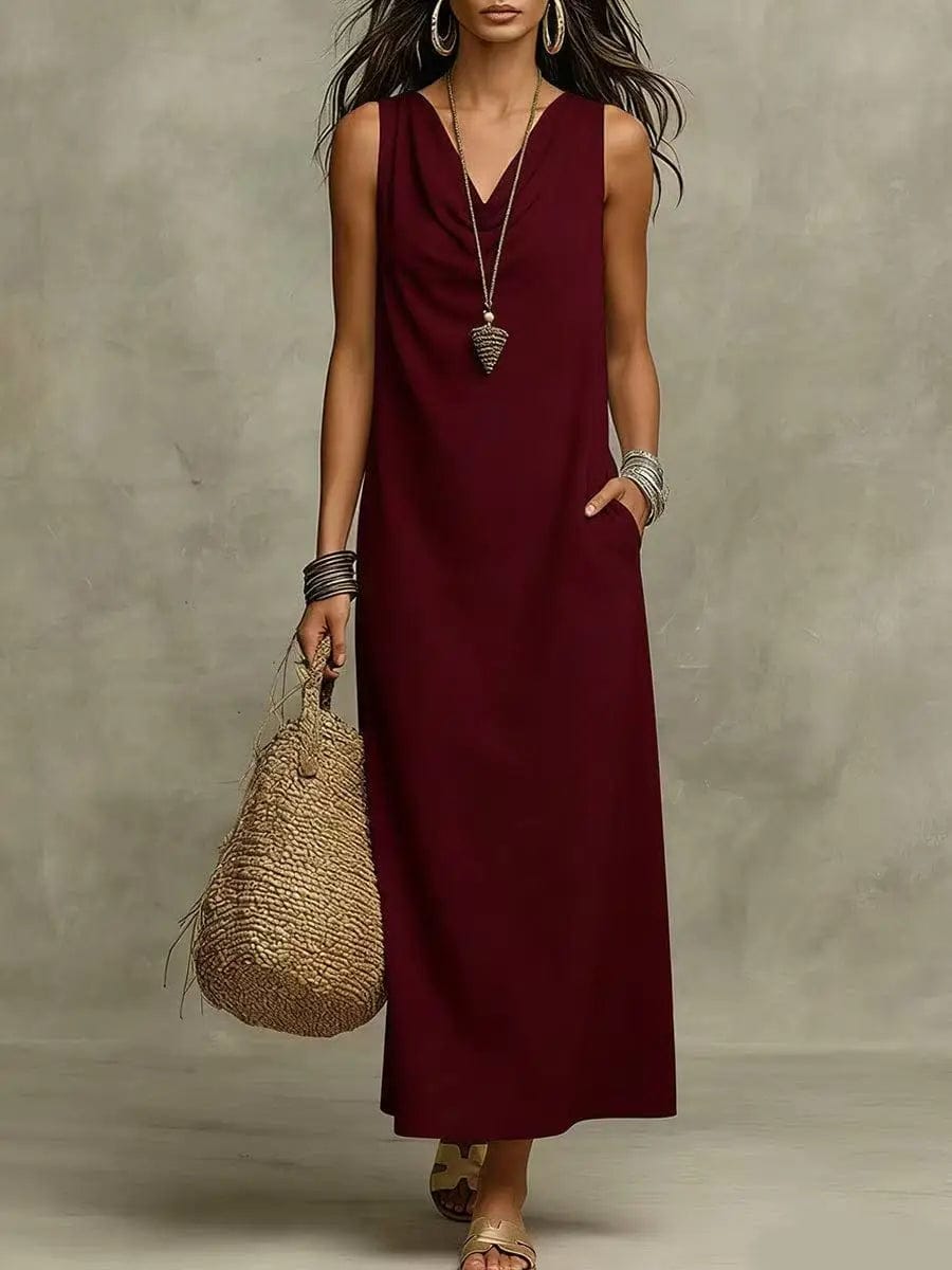 Dawson | Women's Sleeveless V-Neck Pocket Maxi Dress - product image 5