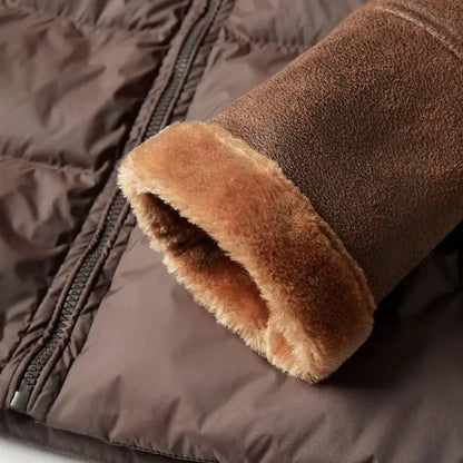 Unisex Sherpa jacket by Homixa featuring plush Sherpa detailing, cozy and stylish for cold weather wear.