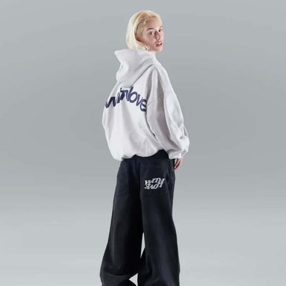 Homixa Avevora women's relaxed hoodie with dropped shoulders, pouch pocket, and ribbed cuffs, comfortable casual loungewear.