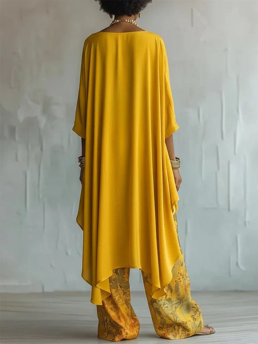 Harper | Women's Asymmetric Tunic & Wide-Leg Pant Set - product image 3