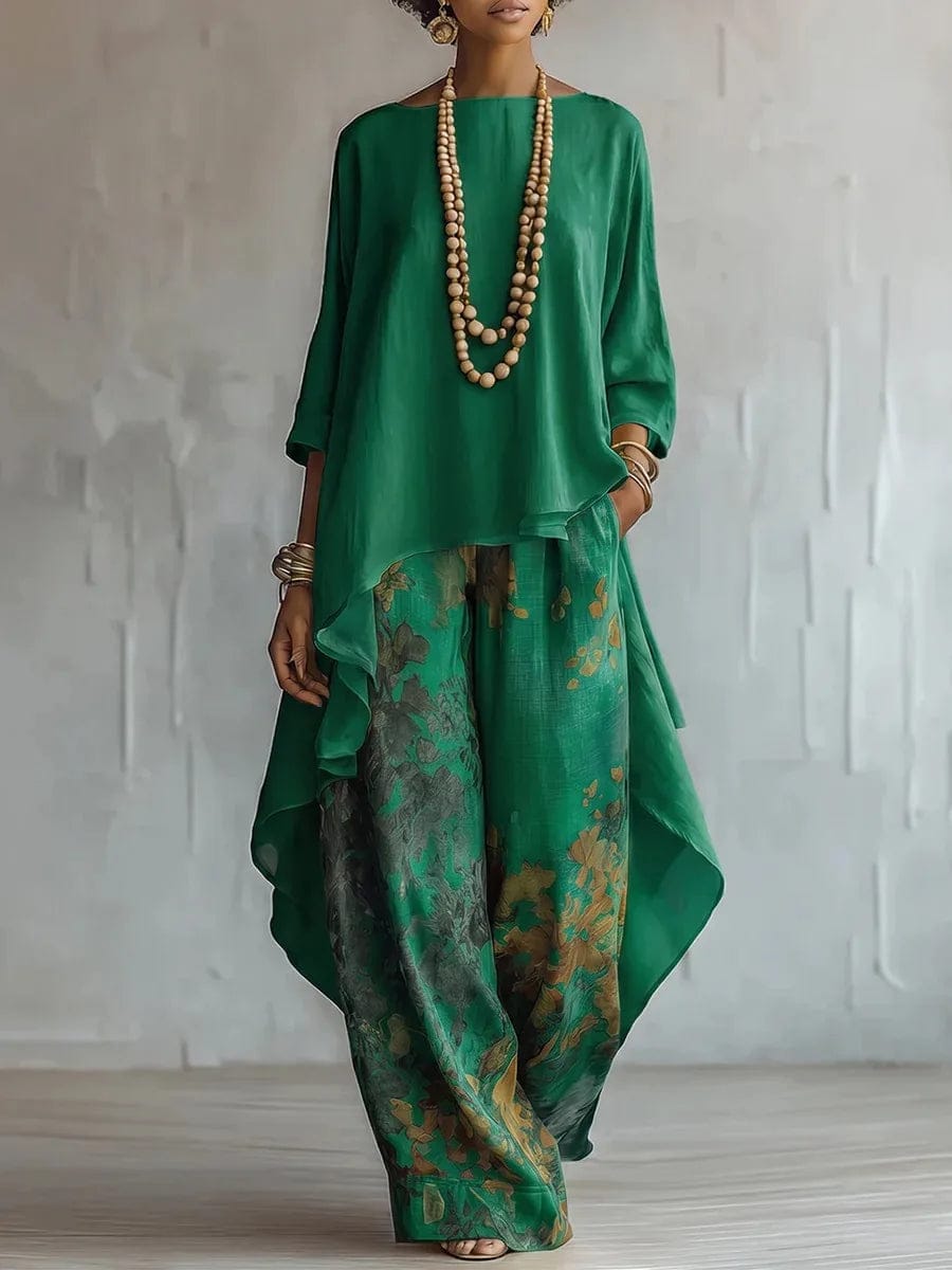 Harper | Women's Asymmetric Tunic & Wide-Leg Pant Set - product image 4