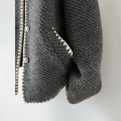 Homixa women's knit cardigan from the Bailey Edit, featuring a cozy, versatile everyday layer with a soft, textured knit fabric.