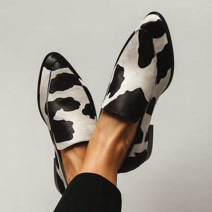 Homixa women's loafer shoes with tailored fit, stylish slip-on design, in classic leather for a polished look.