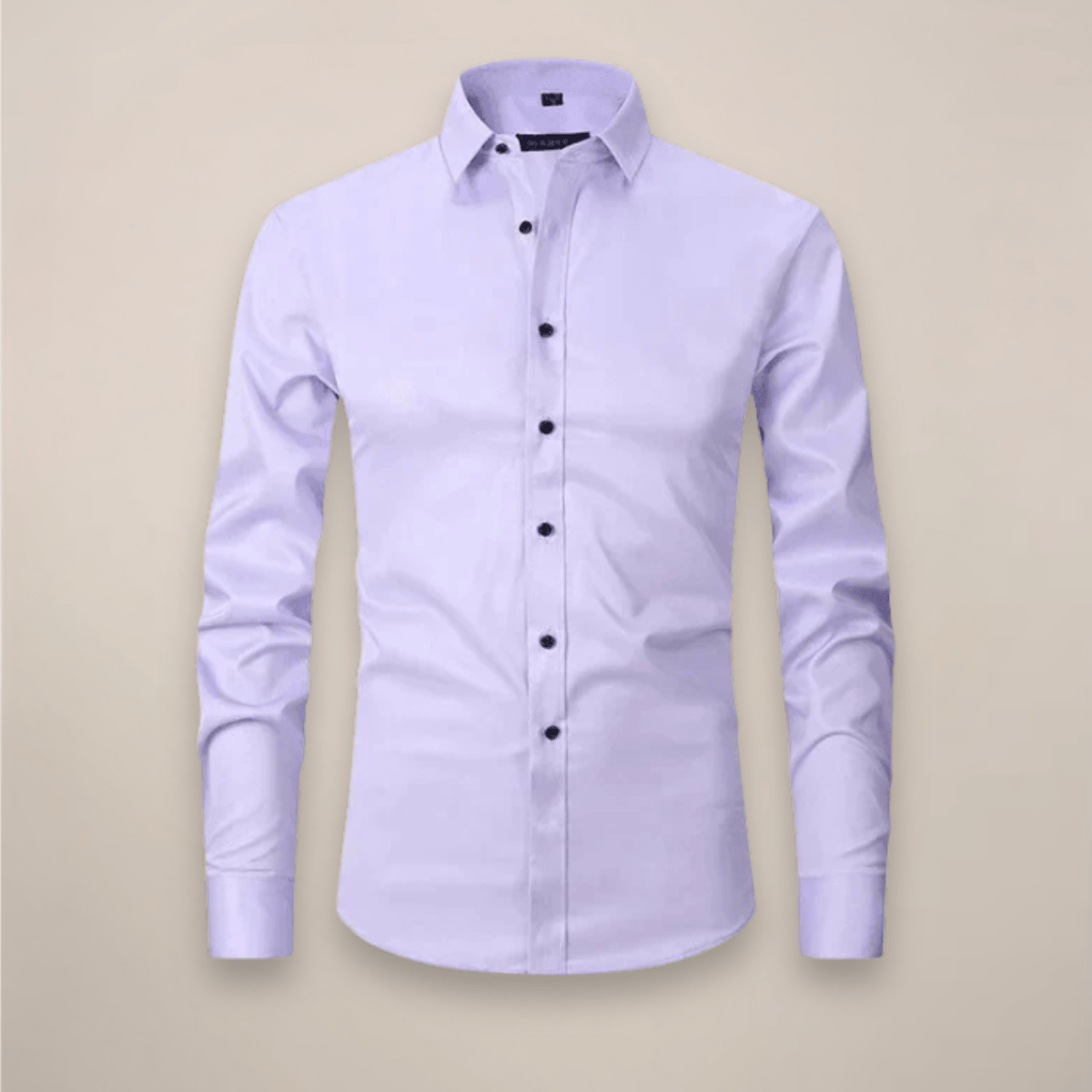 Lavana men's long-sleeved shirt with wrinkle-free fabric, shown in a classic style suitable for any occasion.