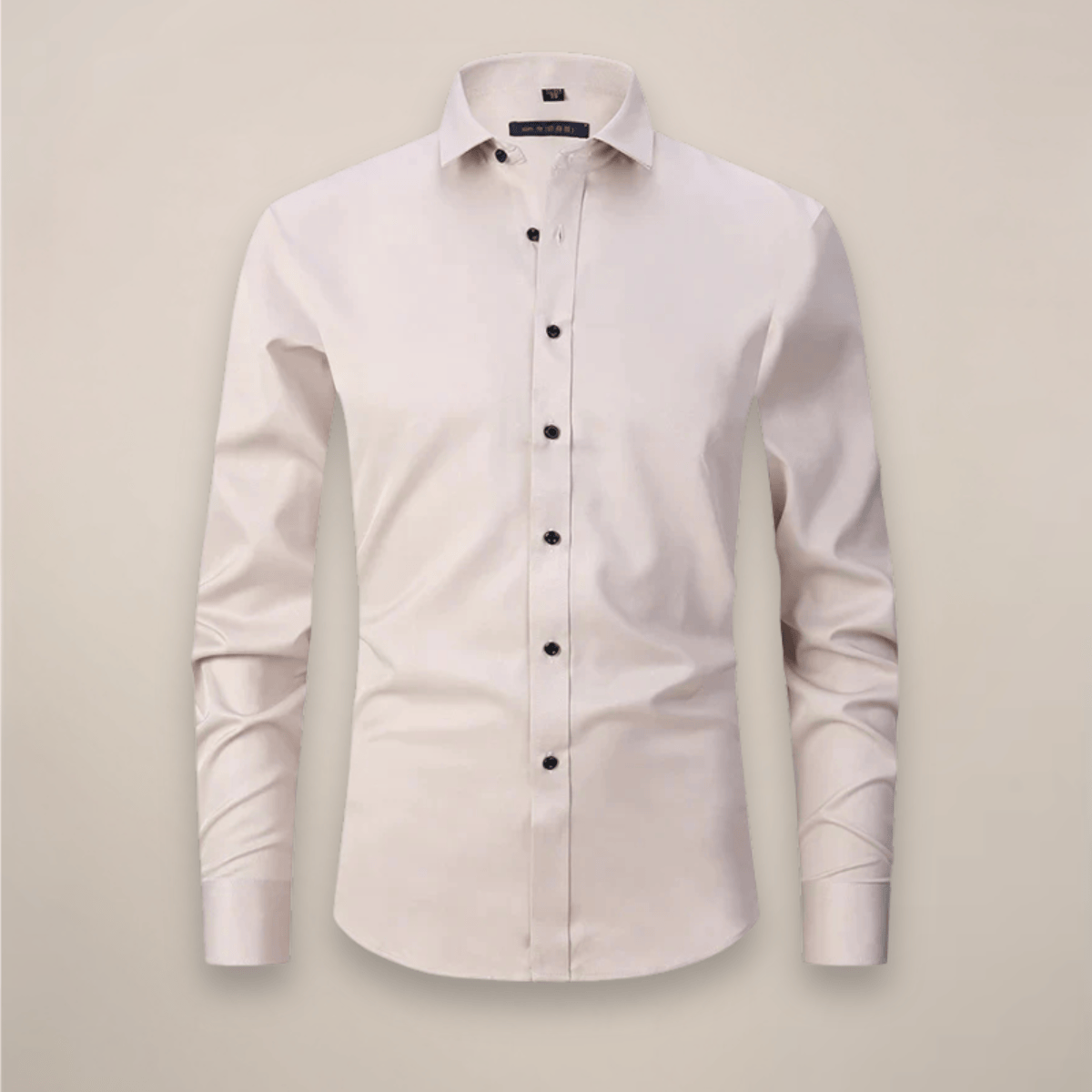 Lavana men's long-sleeved shirt with wrinkle-free fabric, shown in a classic style suitable for any occasion.