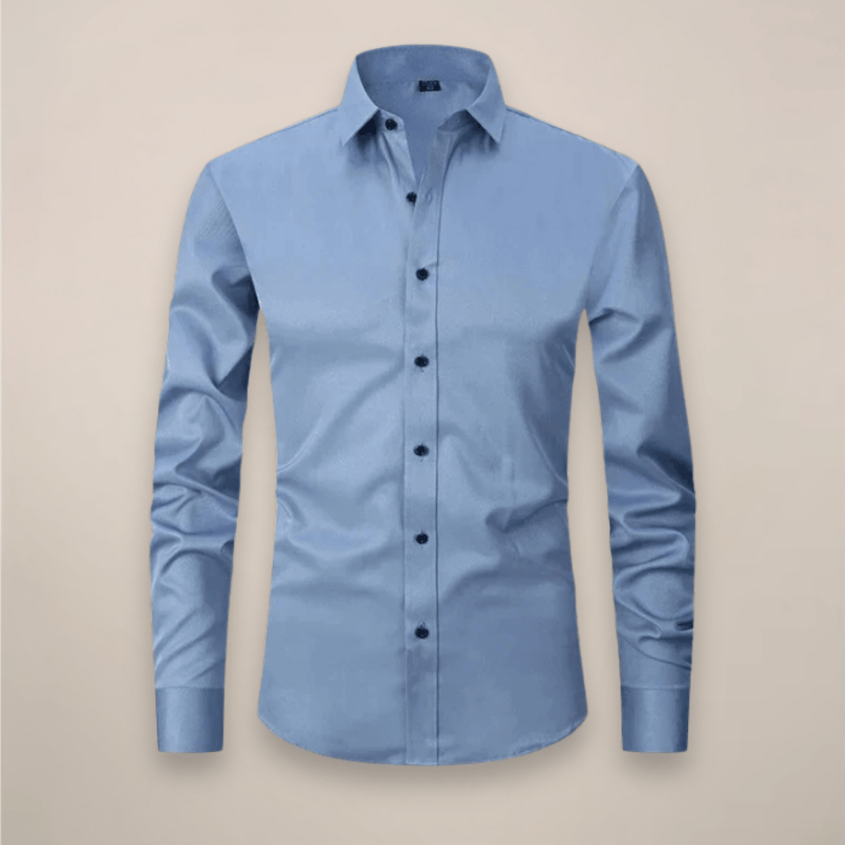 Lavana men's long-sleeved shirt with wrinkle-free fabric, shown in a classic fit, ideal for casual or professional occasions.