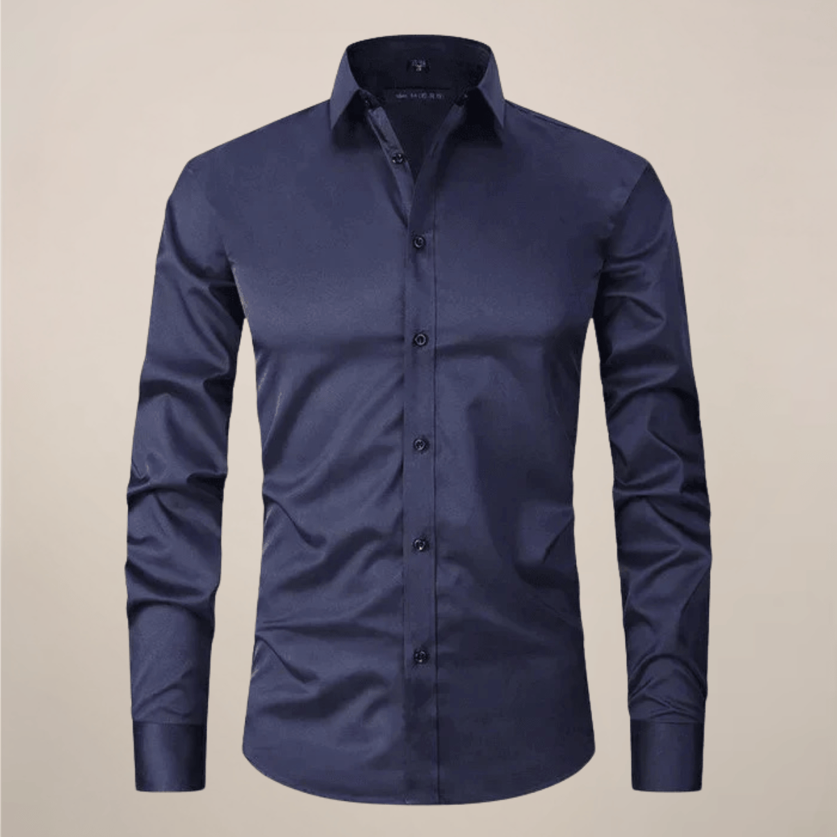 Lavana men's long-sleeved shirt with wrinkle-free fabric, shown in a classic style suitable for any occasion.