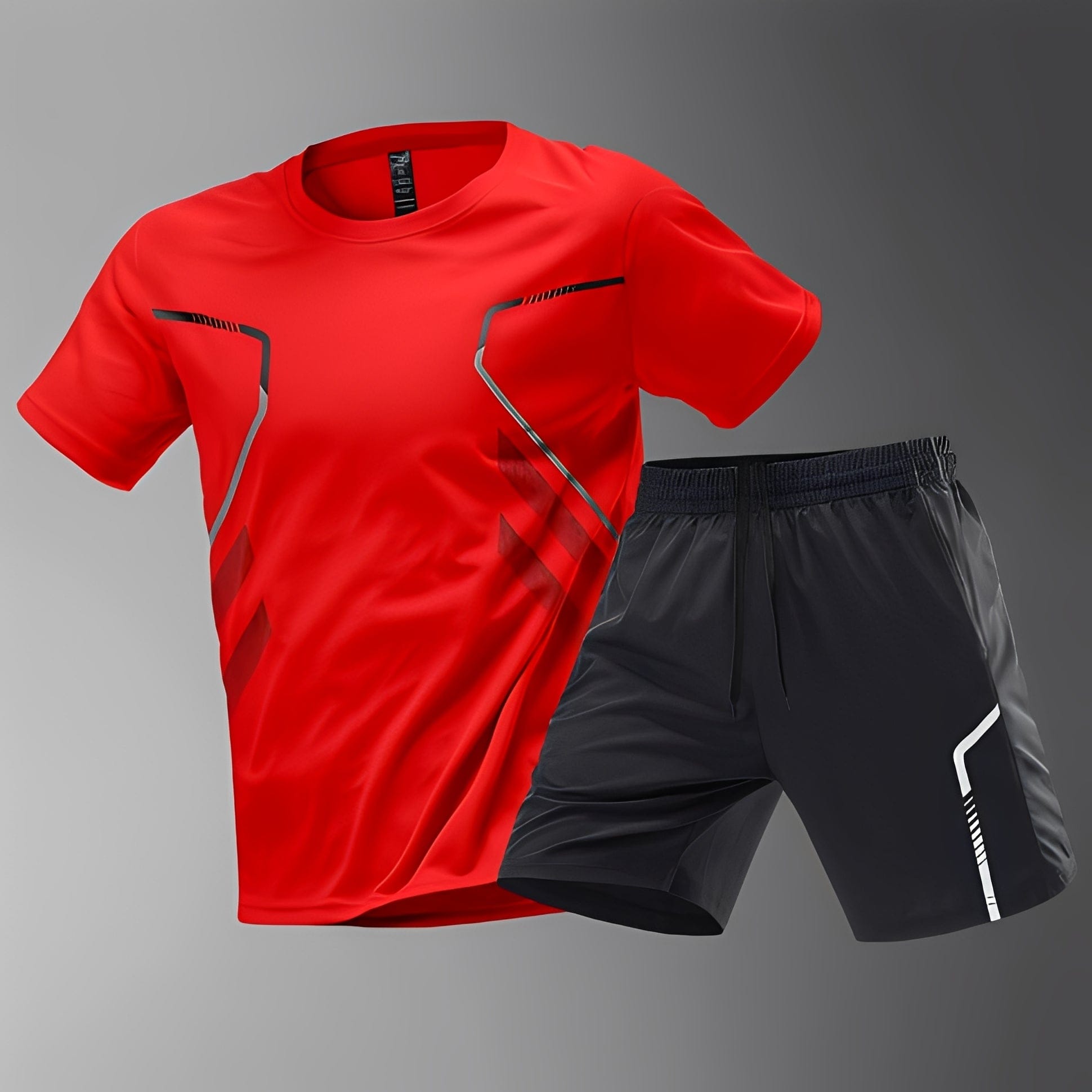 Men's sports set by Mainz-Mode, lightweight quick-drying athletic outfit for training and leisure, shown in a casual pose.