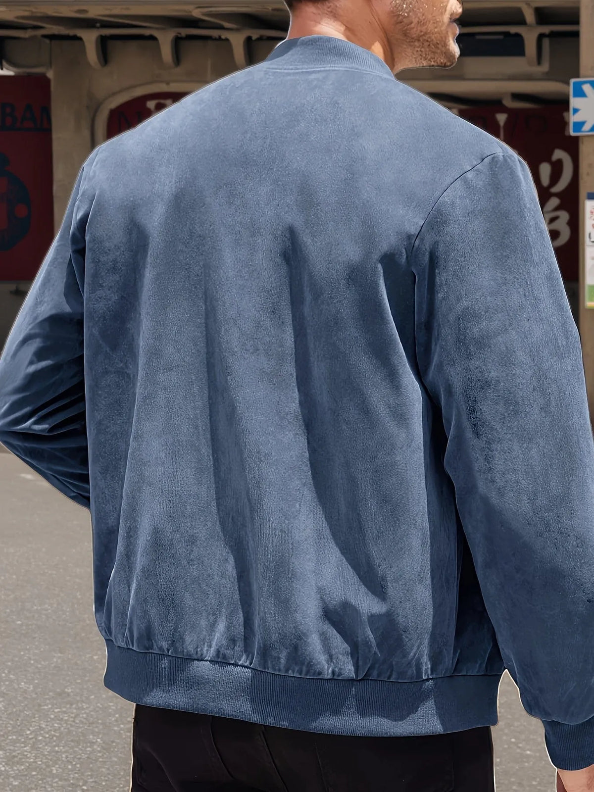 Men's Homixa zip-up jacket with tailored fit and zip-front closure, shown in a stylish, casual design.