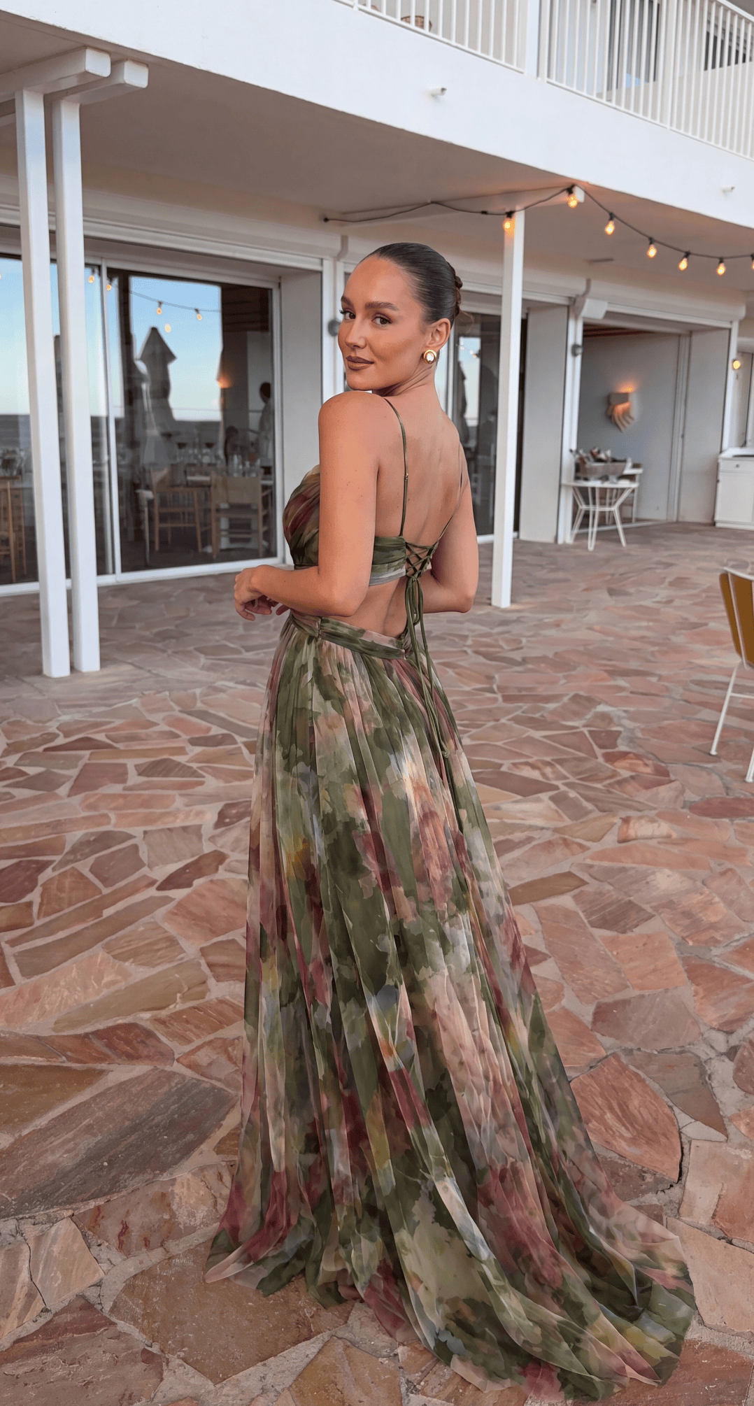 Isolde | Women's Printed Spaghetti-Strap Maxi Dress - product image 5