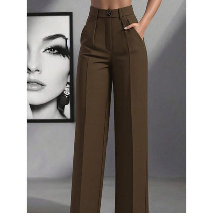 Harper & Wells Odette high-waist tailored trousers, stylish pants with a sleek fit and classic design, perfect for professional wear.