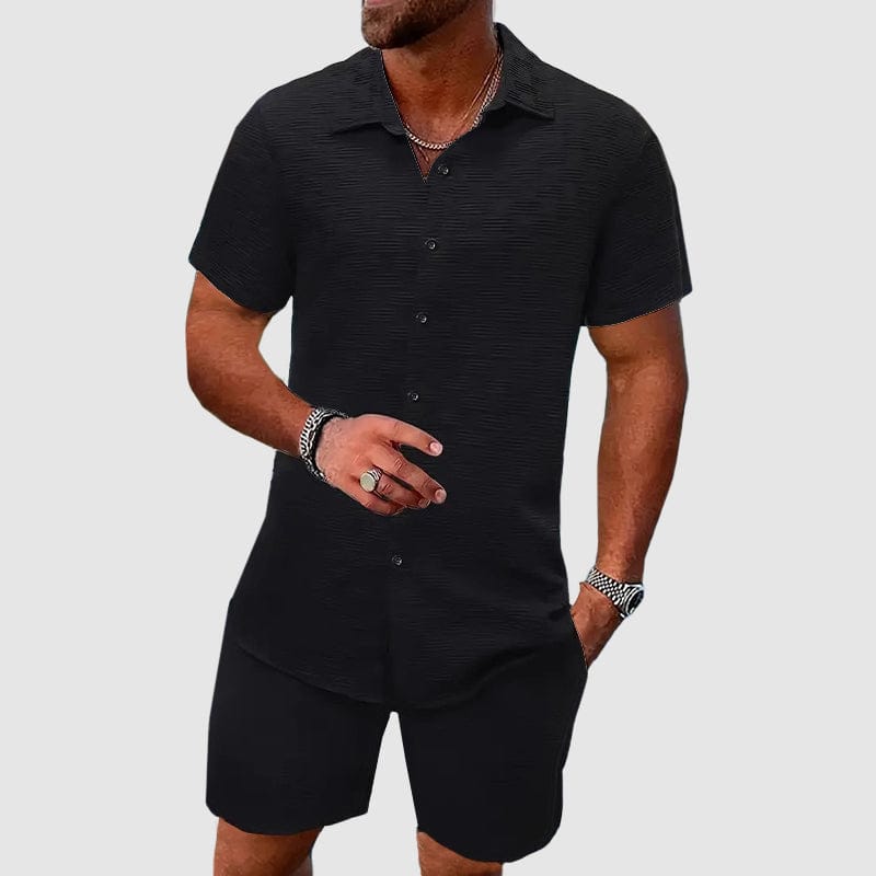 Luca | Men's Short-Sleeve Shirt & Shorts Set - product image 4