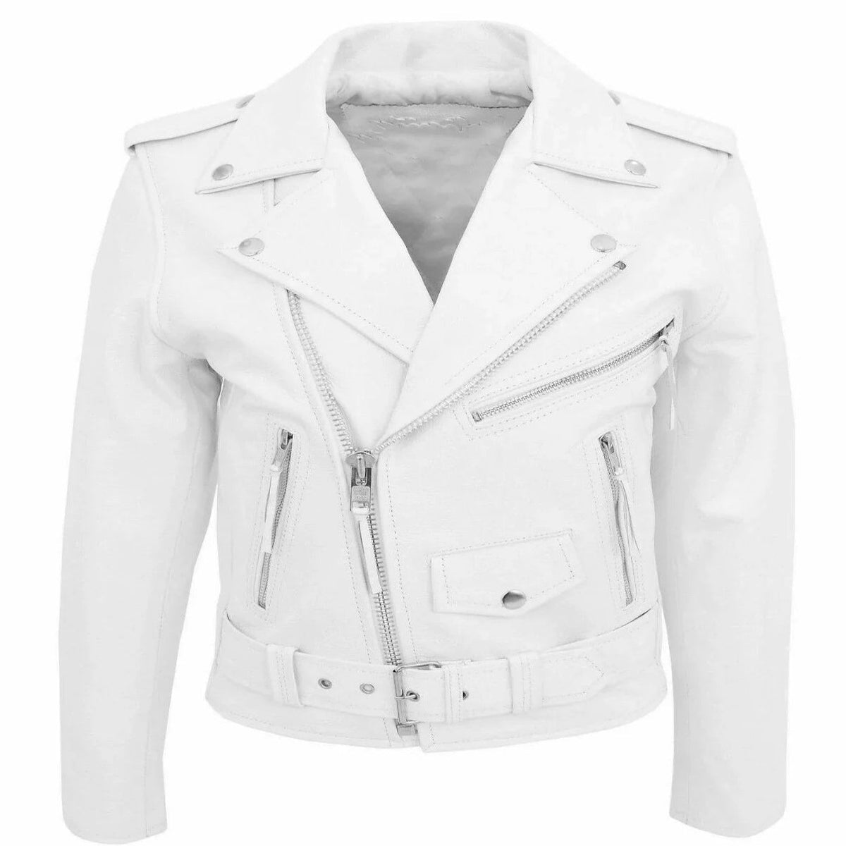 Men's black bomber jacket by Olive & Evy with adjustable belted hem and zippered chest pockets, stylish and modern outerwear.