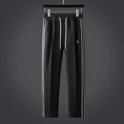 Men's breathable Lycra tracksuit set with zip-up jacket and matching joggers, designed for comfort and active wear by Homixa.