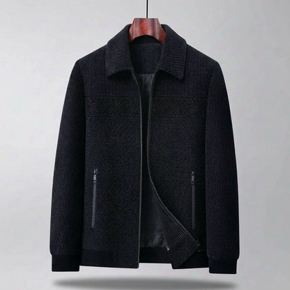 Men's Homixa casual jacket with textured quilting, side pockets, and soft-touch finish, suitable for everyday wear.